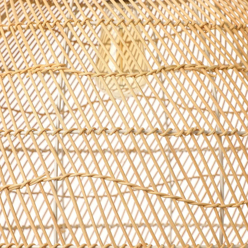 Grande Suspension Rotin & Corde