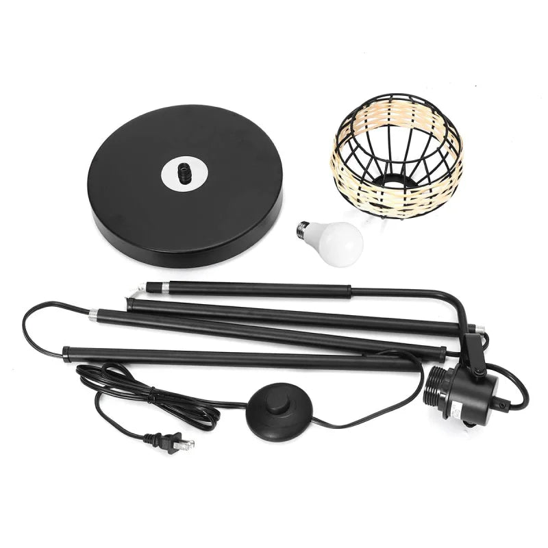 lampadaire rotin à monter