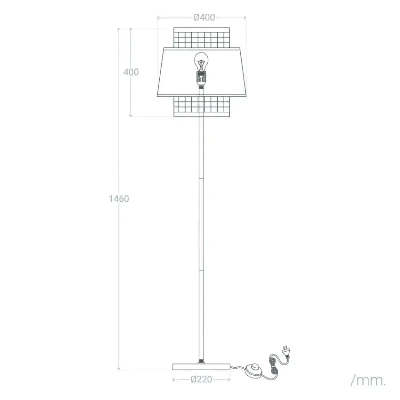 Lampadaire Salon Cannage | KAELY