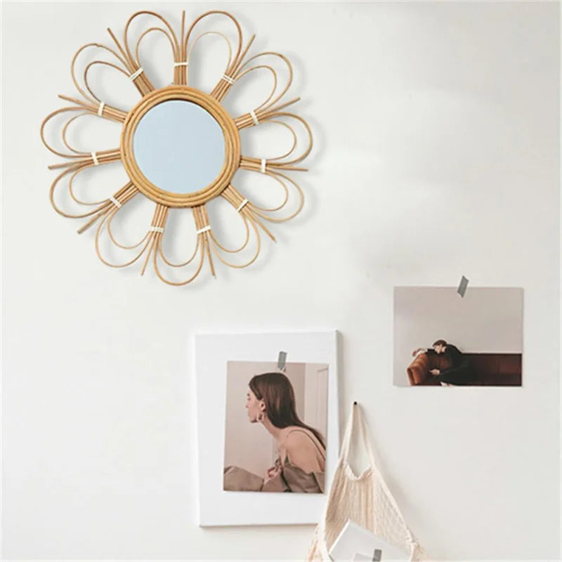 Miroir en Rotin Déco Murale | LEYNA