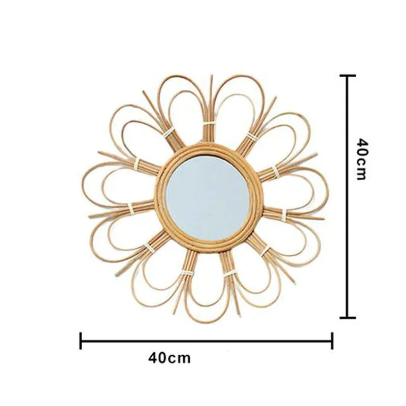 Miroir en Rotin Déco Murale | LEYNA