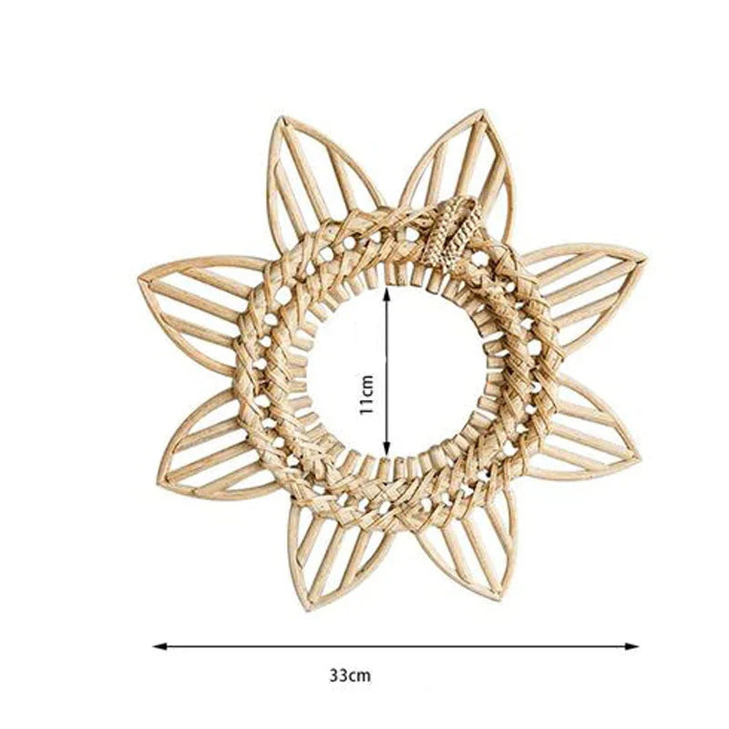 Miroir en Rotin Étoile Filante | LYSÉE