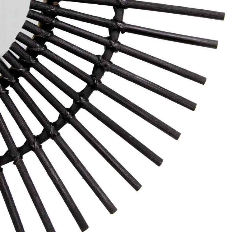 Miroir Rotin Noir | AURA