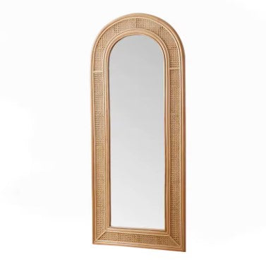 Miroir vintage en rotin