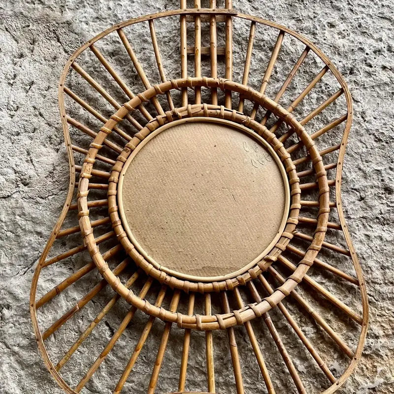 Miroir Rotin Guitare | MÉLODIE