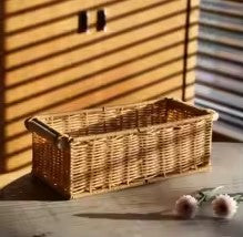 Panier de Rangement en Rotin