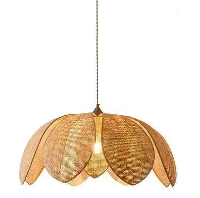 Suspension rotin pétale