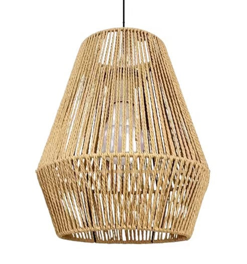 Suspension rotin simple naturelle