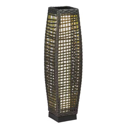 Lampadaire rotin pour jardin