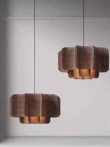 Suspension en rotin très originale