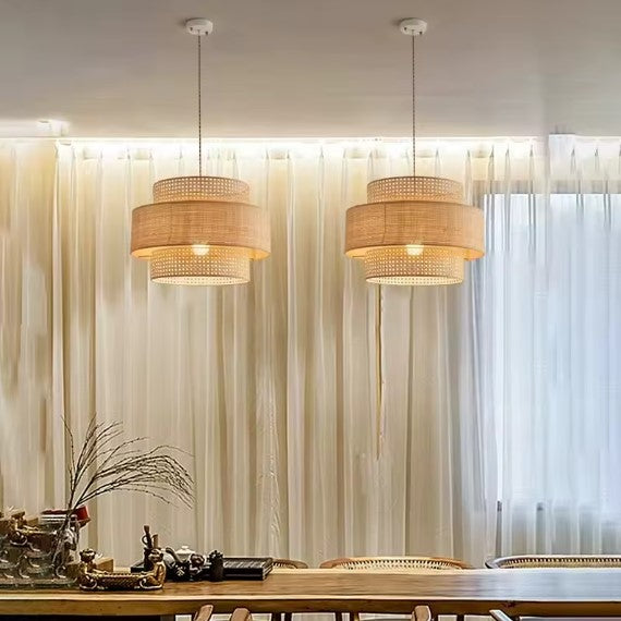 Suspension rotin classe