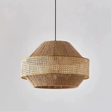 Suspension rotin design japonais