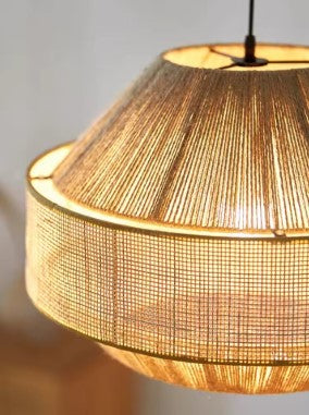 Suspension rotin design japonais