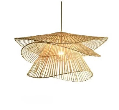 Suspension Rotin Ondulation Naturelle