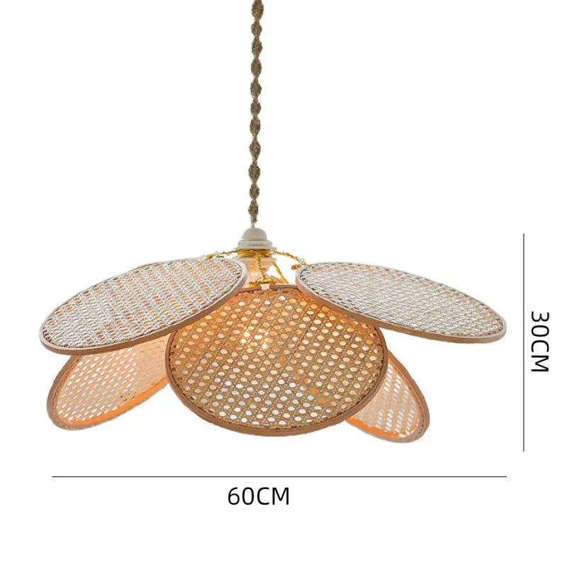 Suspension Cannage Pétales | LUMIÈRE D'OR