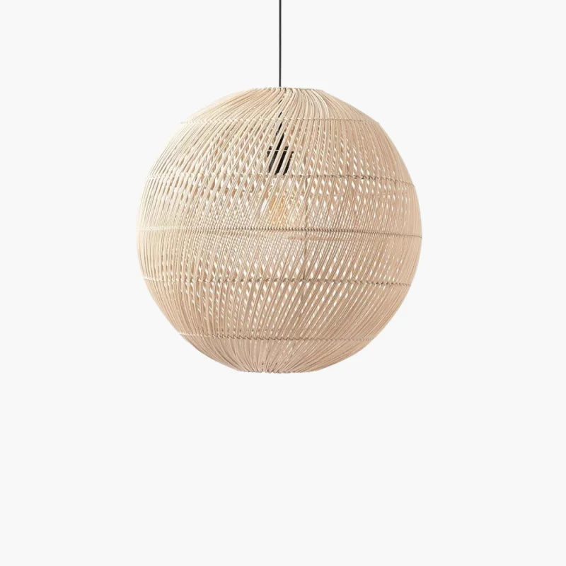 Suspension en Rotin Boule