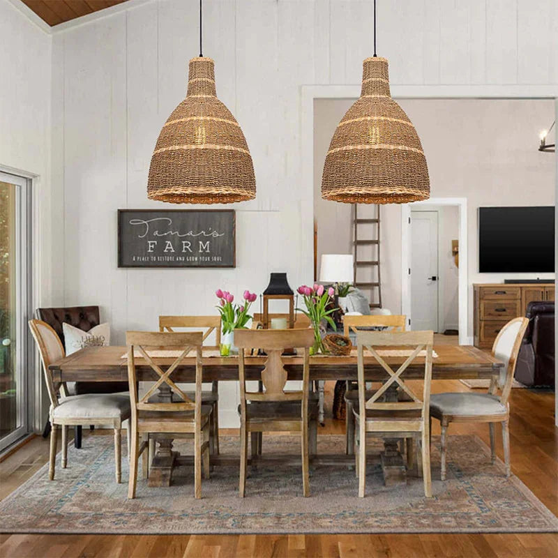 Suspension Rotin Longue | ALLURE