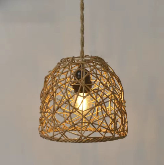 Suspension rotin naturel