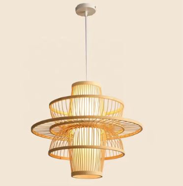 Suspension rotin design moderne