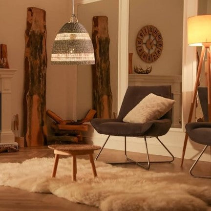 Suspension osier bohème