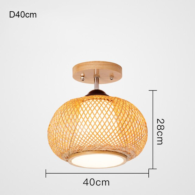 Plafonnier Boule Rotin | ÉLOISE