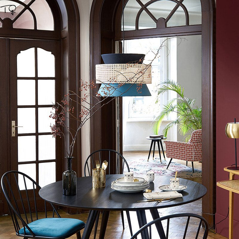 suspension rotin japonaise