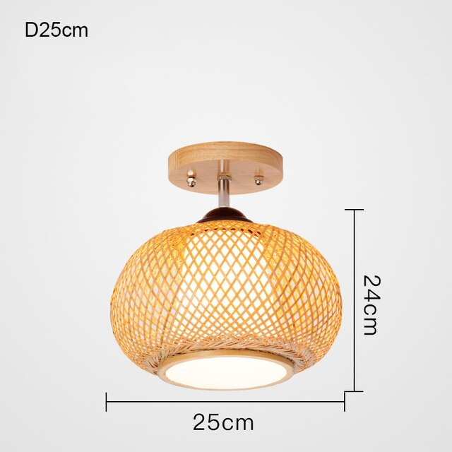 Plafonnier Boule Rotin | ÉLOISE