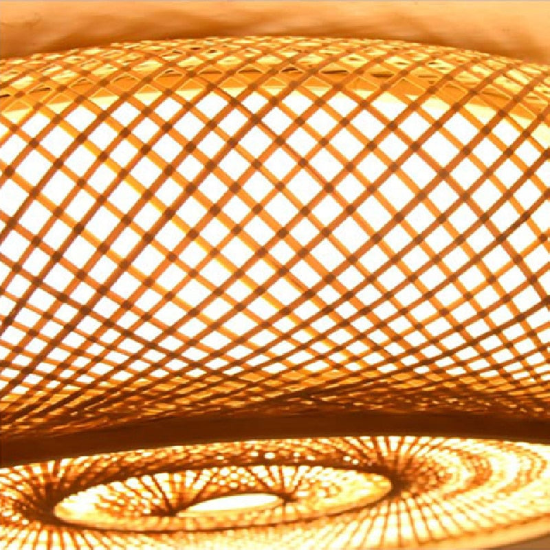 Plafonnier Bambou Rotin | MAËLYS