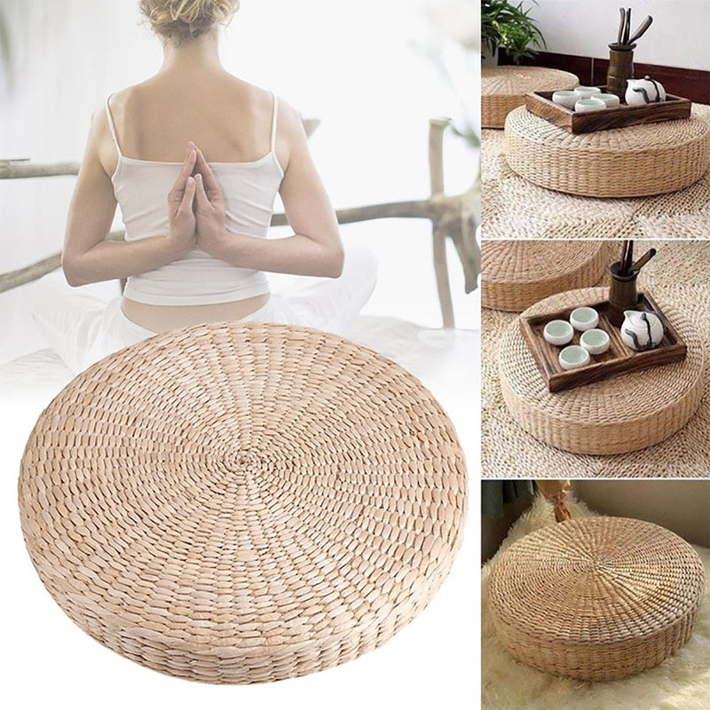 Pouf de Méditation en Rotin | SAMSARA