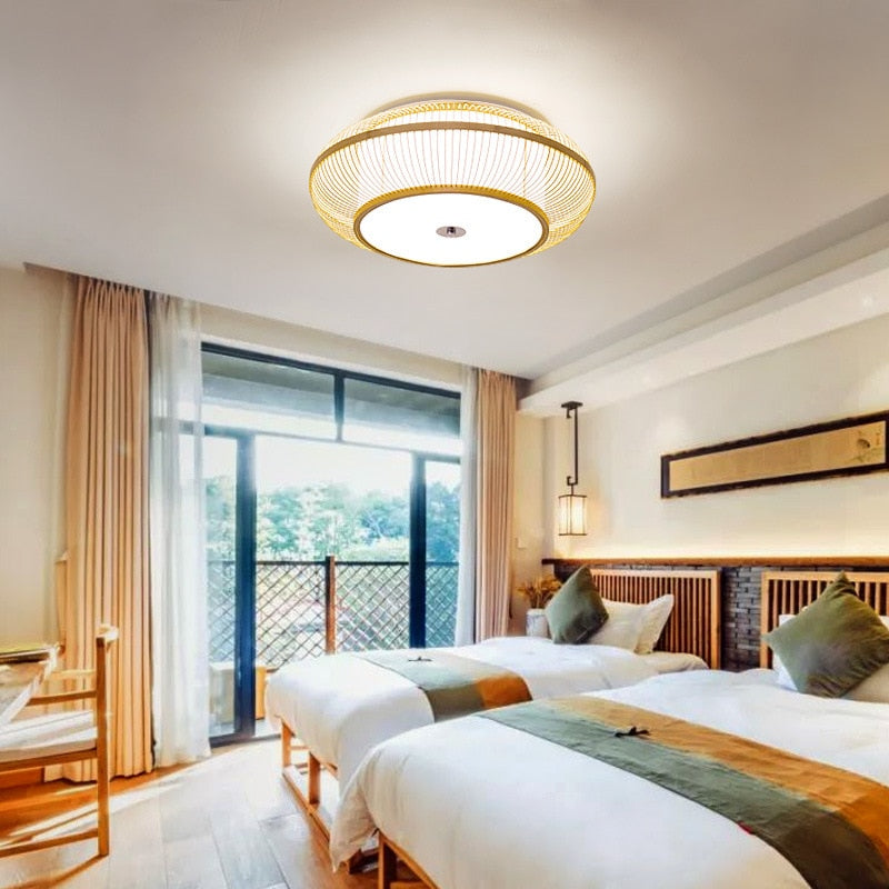 Plafonnier Rotin Chambre | NEIL