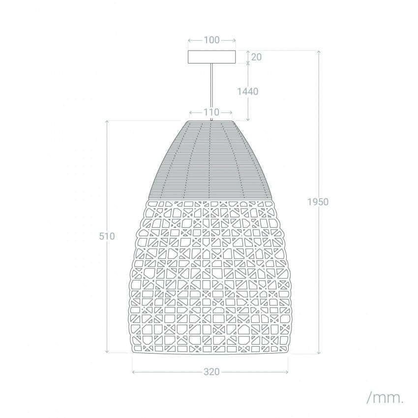 Suspension Rotin Vintage | ÉLÉGANCE D'ANTAN