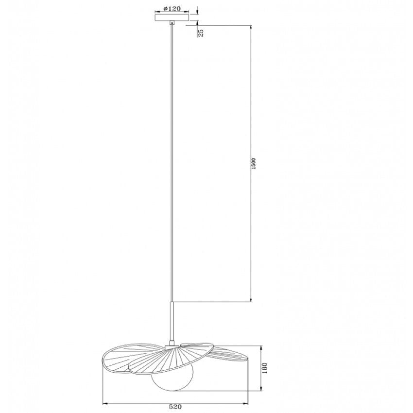 Suspension Rotin & Bambou | VOLUTE