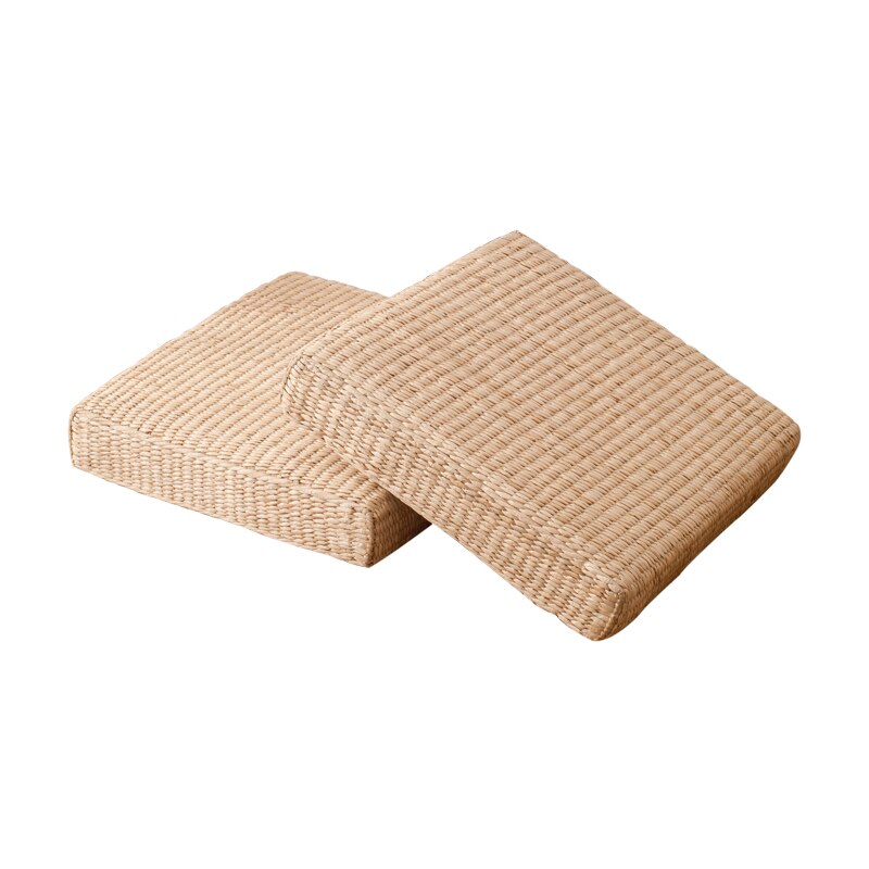 Pouf en Rotin Carré