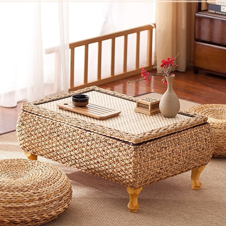 table basse rotin original