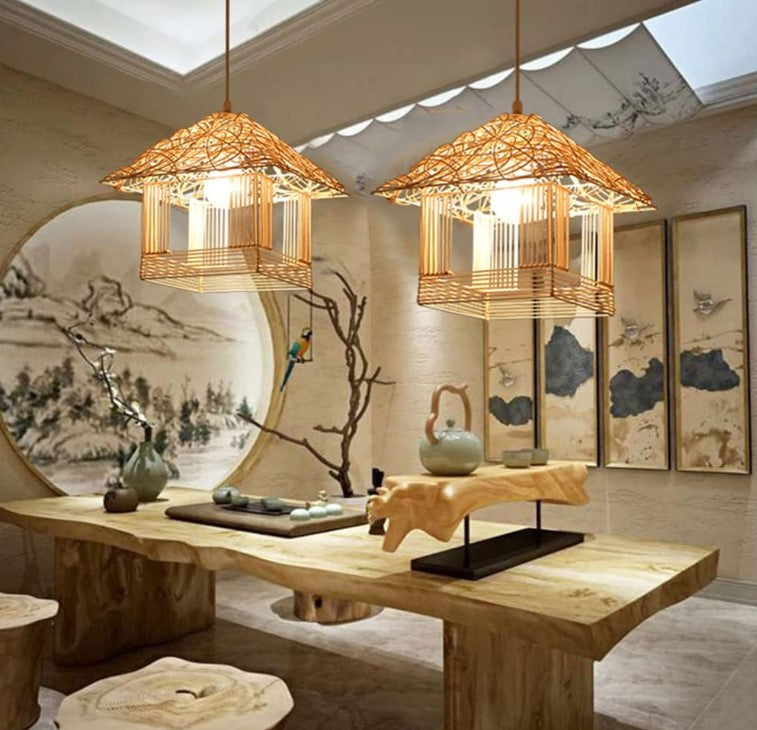 Suspension rotin cage