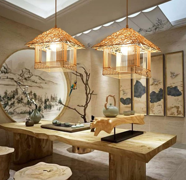 Suspension rotin cage