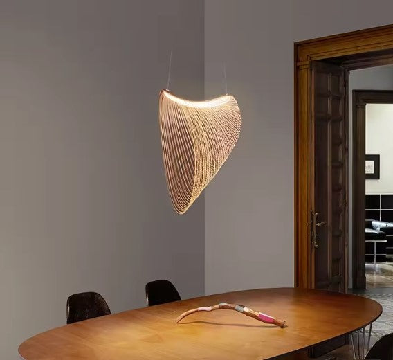 Suspension rotin design moderne