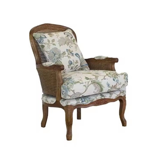 Fauteuil en rotin vintage