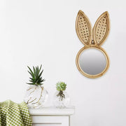 Miroir en Rotin Oreilles de Lapin | LAPINOU