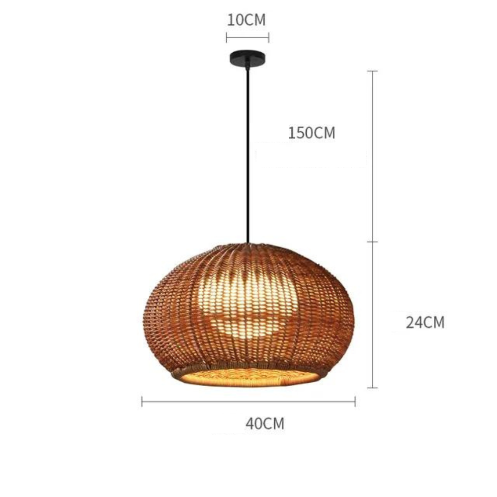 Suspension Rotin Extérieur | RADIEUSE