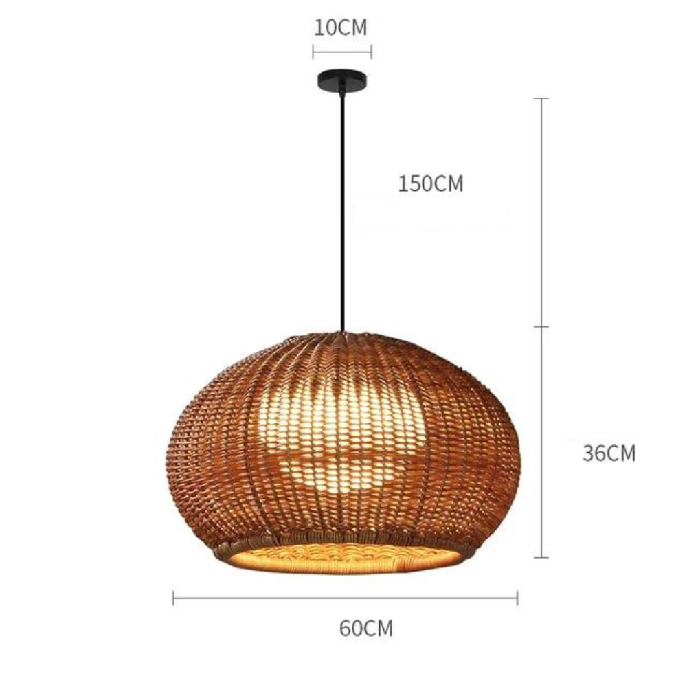 Suspension Rotin Extérieur | RADIEUSE