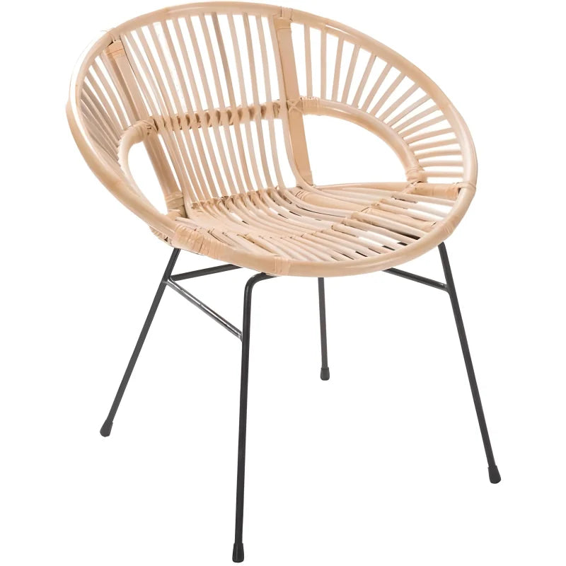 Chaise en rotin design