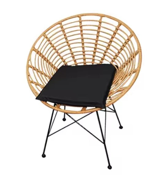 Fauteuil en rotin rond