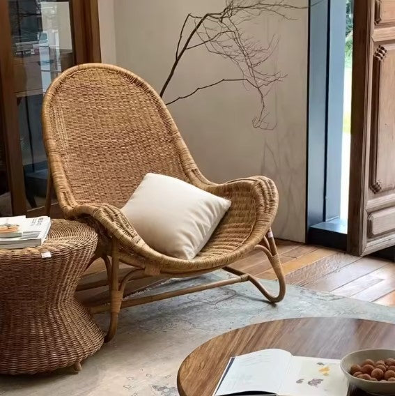 Fauteuil en rotin cocoon nature