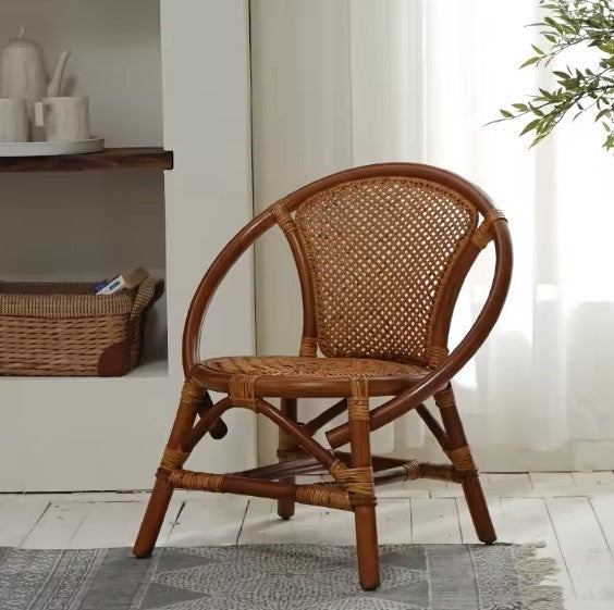 Fauteuil en rotin bohème minimaliste