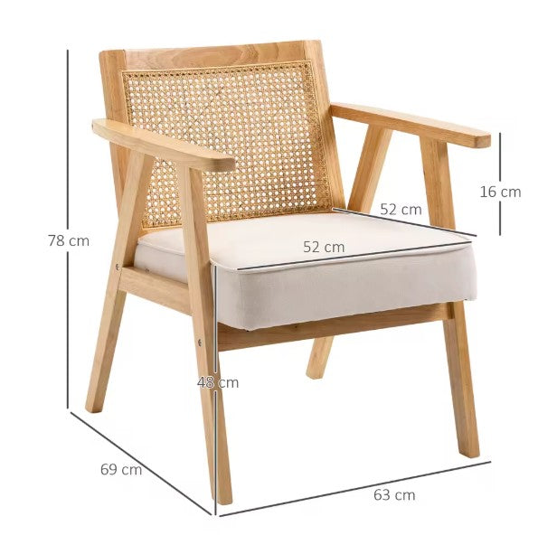 Fauteuil en rotin confortable