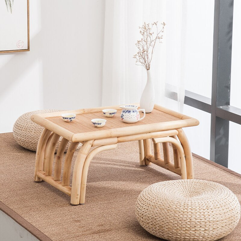 Table Basse en Rotin et Bambou | MAYA