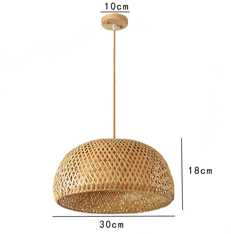 lampe suspendue Bambou Salon